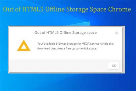 out of html5 offline storage space